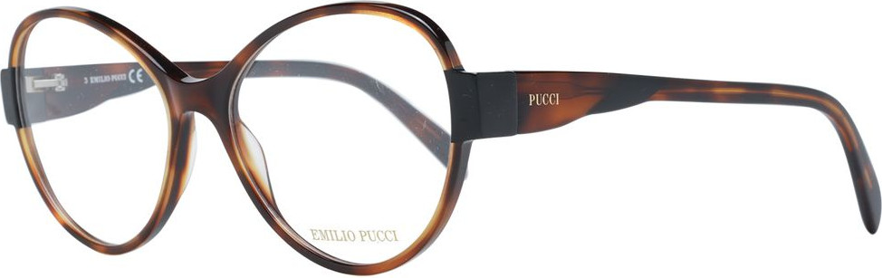Коричневая пластиковая оправа для очков Emilio Pucci