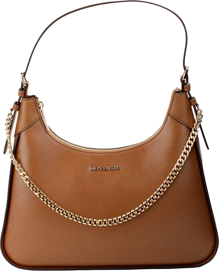 Сумка через плечо Michael Kors Wilma Large цвета Luggage с цепочкой