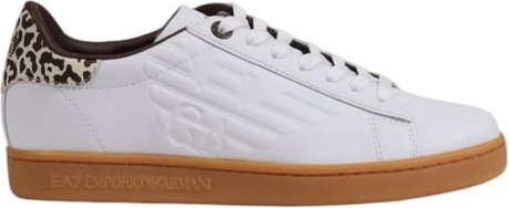 Кожаные кеды Armani EA7 Emporio с низкой посадкой