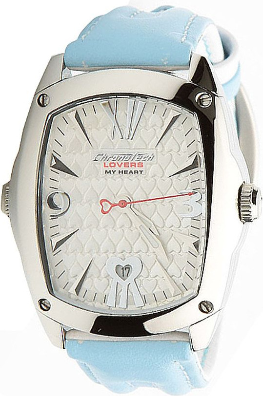 Часы Chronotech Синий Кожаный Ремешок