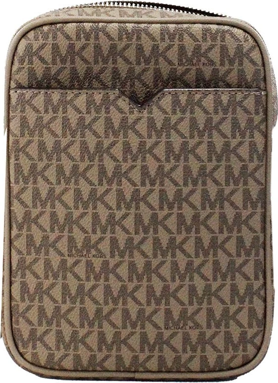 Сумка через плечо Michael Kors Jet Set Dusk PVC с отделкой из кожи Crossgrain, с цепочкой, вертикальная