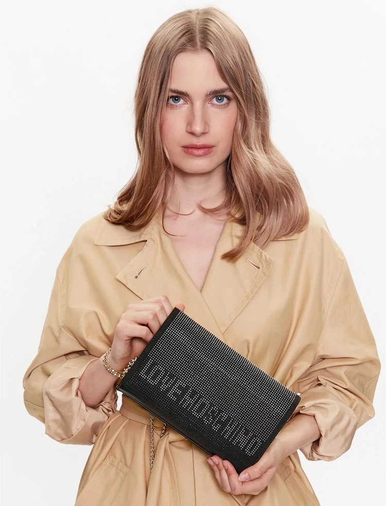 Сумка через плечо LOVE MOSCHINO Chic со стразами
