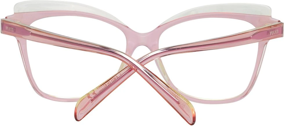 Розовые пластиковые оправы для очков Emilio Pucci