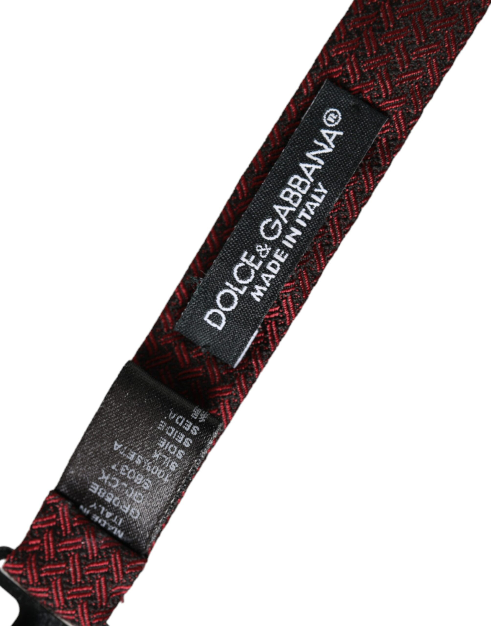 Галстук-бабочка Dolce & Gabbana Красный Шелковый Фантазия