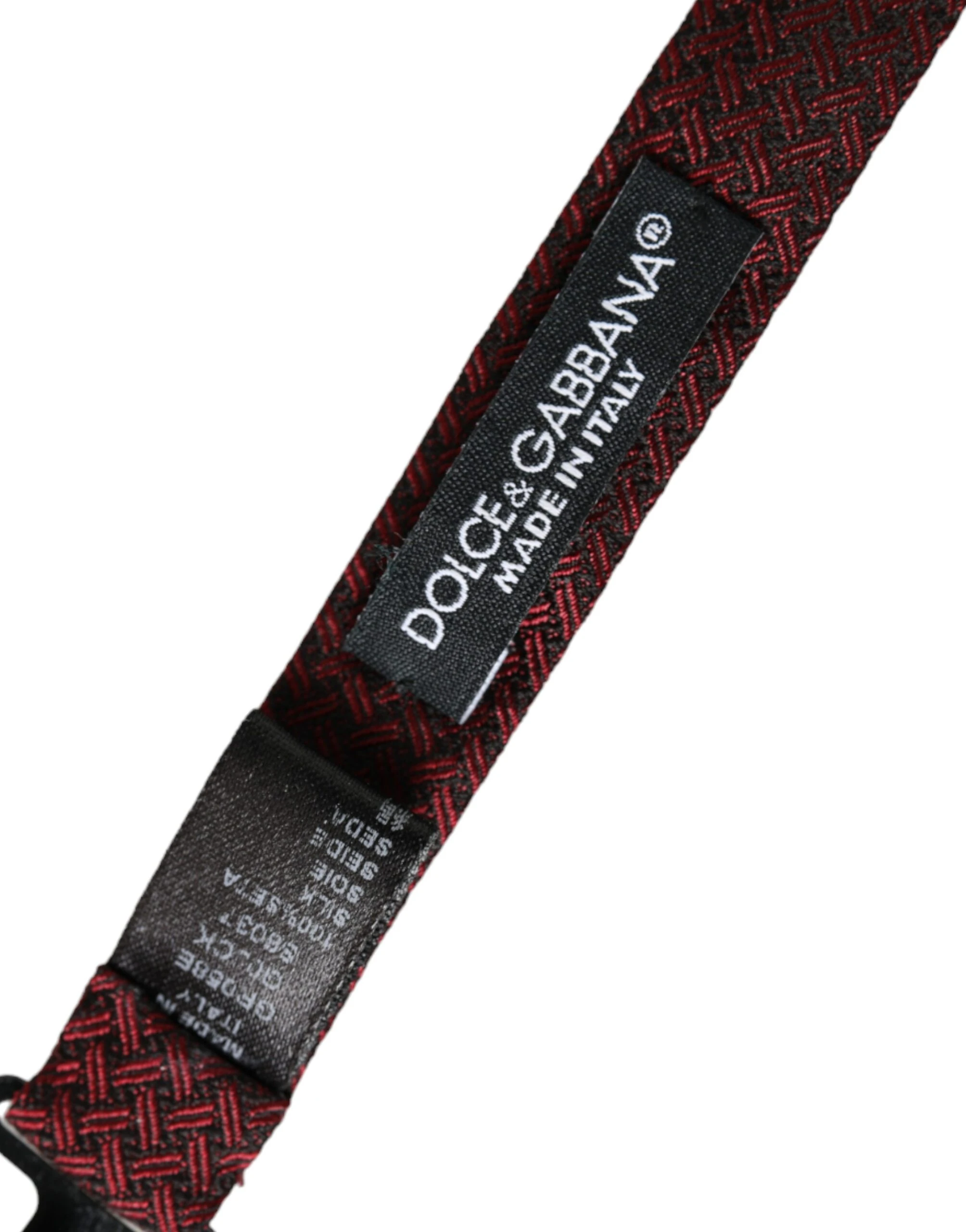 Галстук-бабочка Dolce & Gabbana Красный Шелковый Фантазия