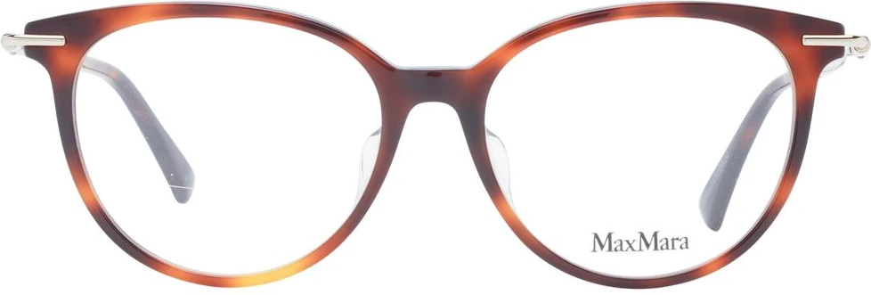 Коричневая пластиковая оправа для очков Max Mara