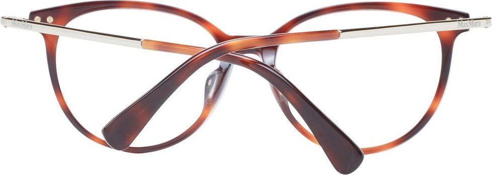 Коричневая пластиковая оправа для очков Max Mara