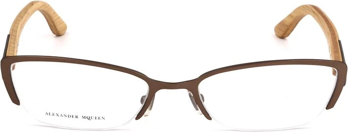 Bicolor Metal Glasses Frames Alexander McQueen