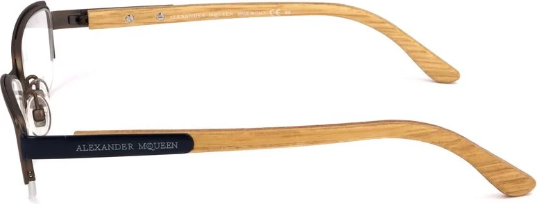 Bicolor Metal Glasses Frames Alexander McQueen
