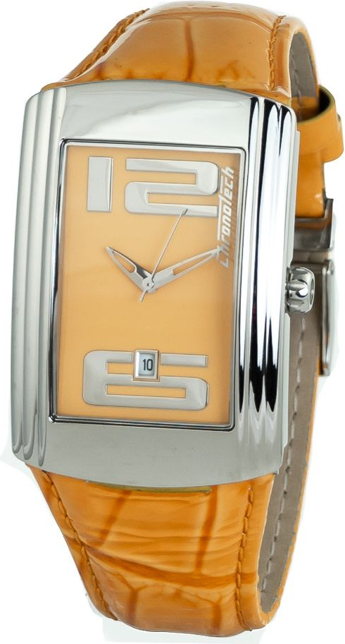 Часы Chronotech Оранжевый Кожа