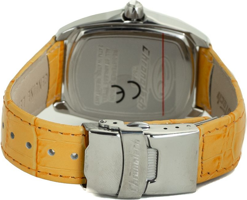 Наручные часы Chronotech с оранжевым кожаным ремешком