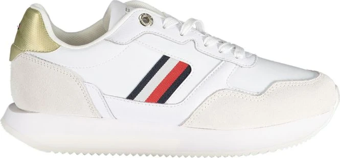 Белые кроссовки Tommy Hilfiger из полиэстера