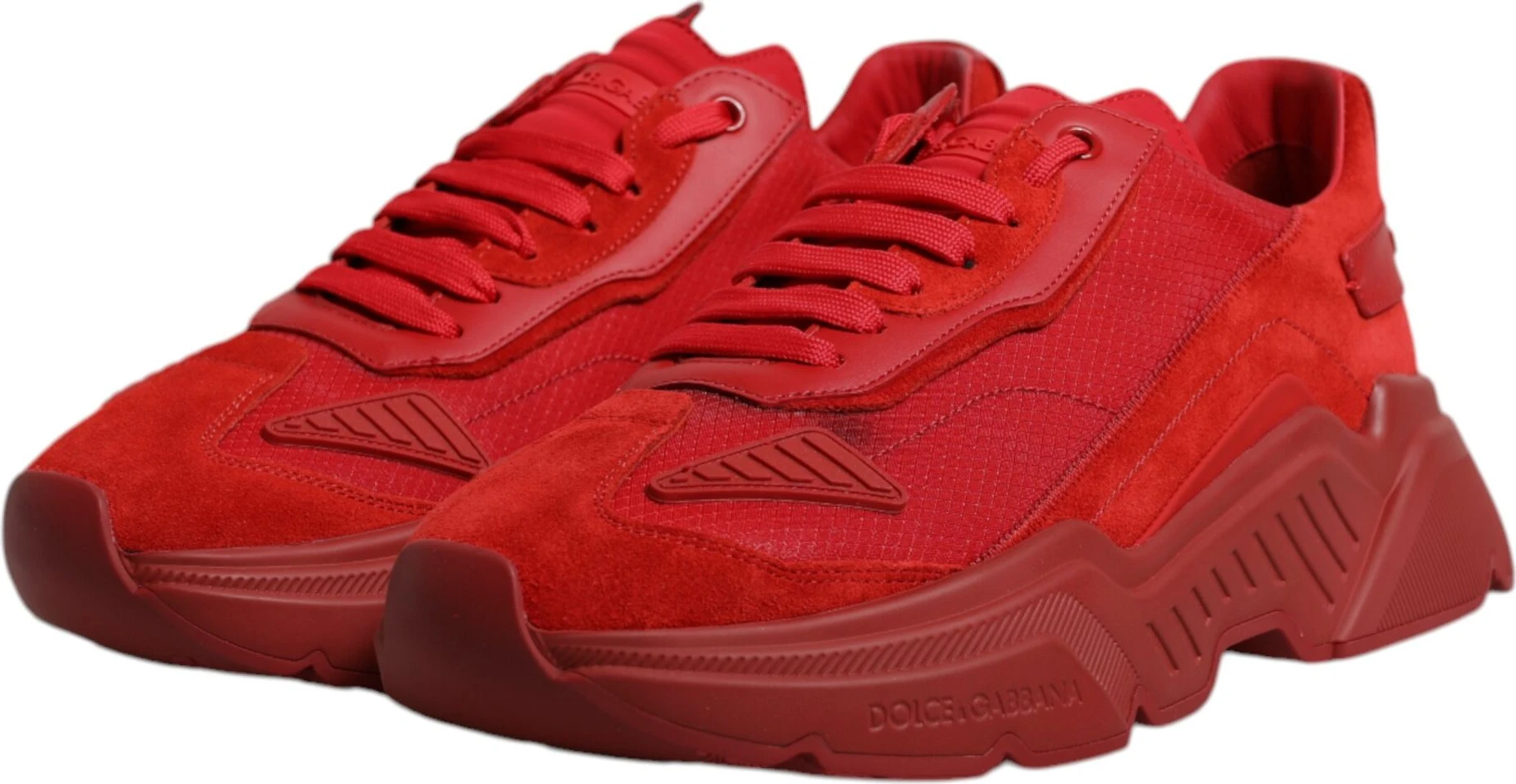 Красные кожаные кроссовки Daymaster Low Top Dolce & Gabbana