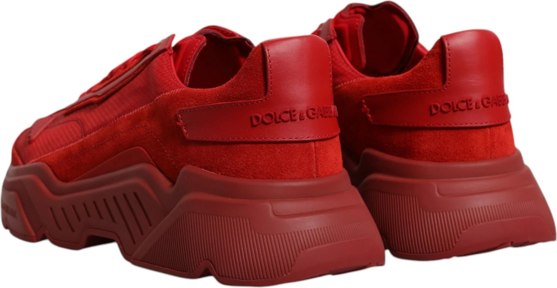 Красные кожаные кроссовки Daymaster Low Top Dolce & Gabbana