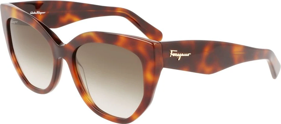 Солнечные очки Ferragamo Коричневые Ацетатные Солнечные Очки