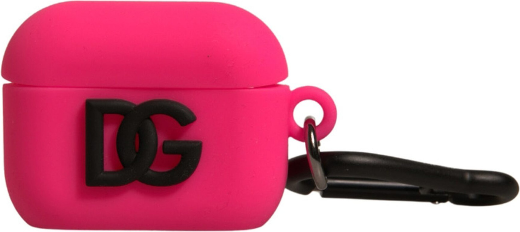 Чехол Dolce & Gabbana Розовый Силиконовый Резиновый с Тисненым Логотипом для Airpods