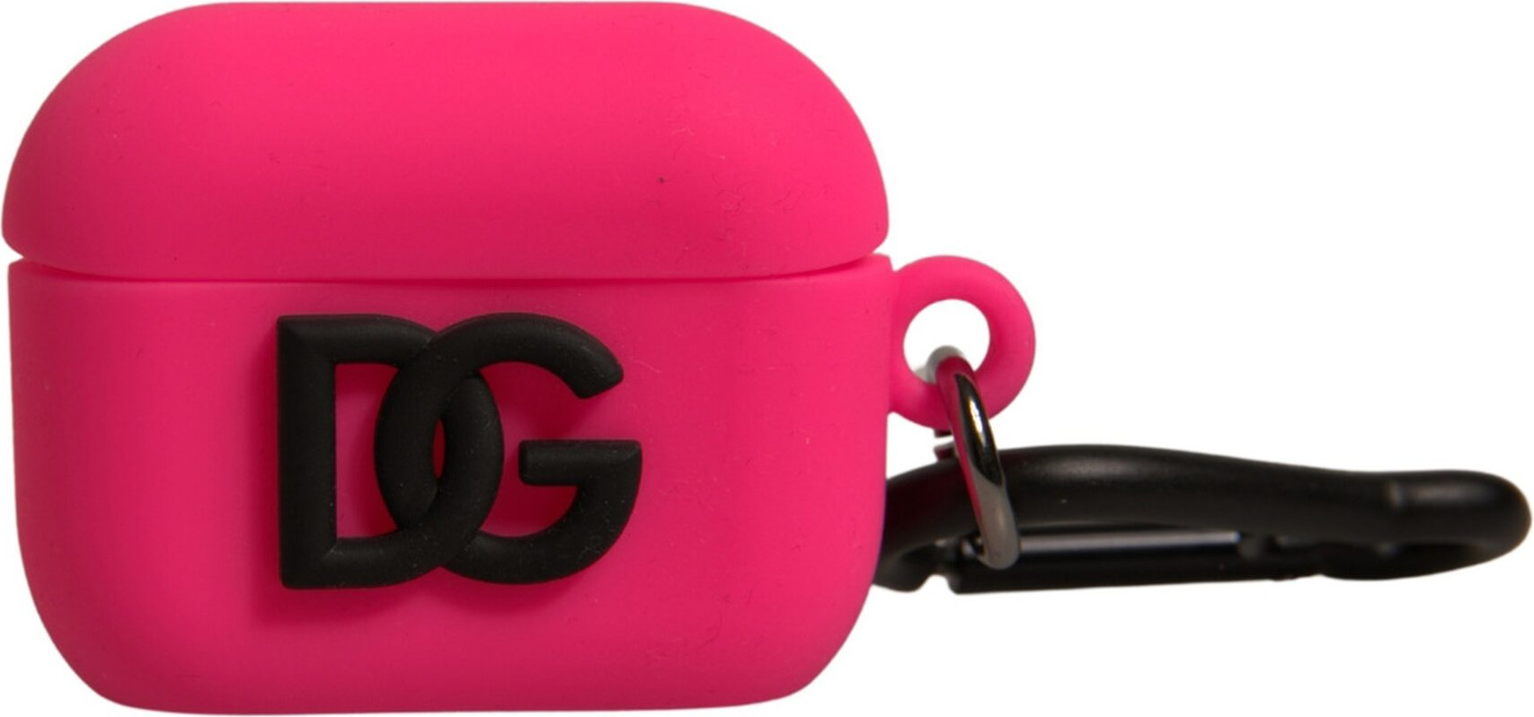 Чехол Dolce & Gabbana Розовый Силиконовый Резиновый с Тисненым Логотипом для Airpods