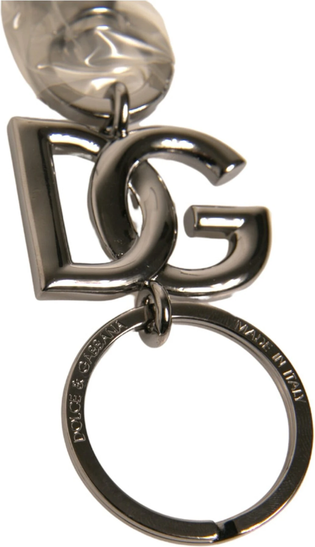 Брелок Dolce & Gabbana Серебряная латунь Логотип DG Брелок для ключей