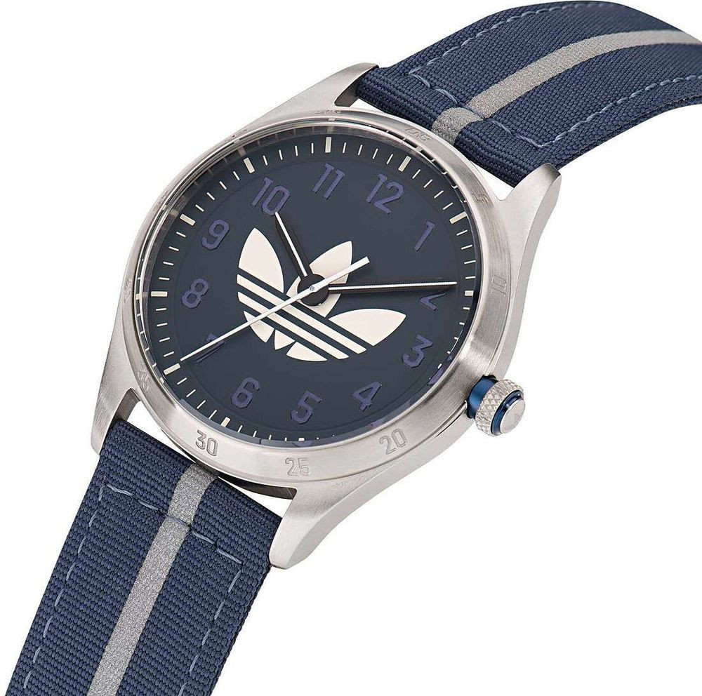 Часы Adidas Синяя Ткань