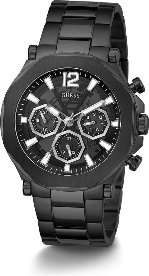 Часы GUESS Черная нержавеющая сталь