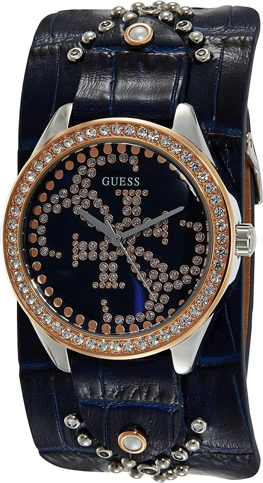 Часы GUESS Синие кожаные часы