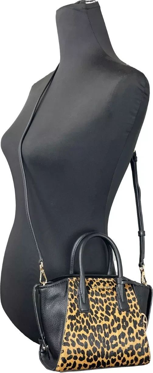 Сумка Satchel Michael Kors Avril XS Black Cheetah