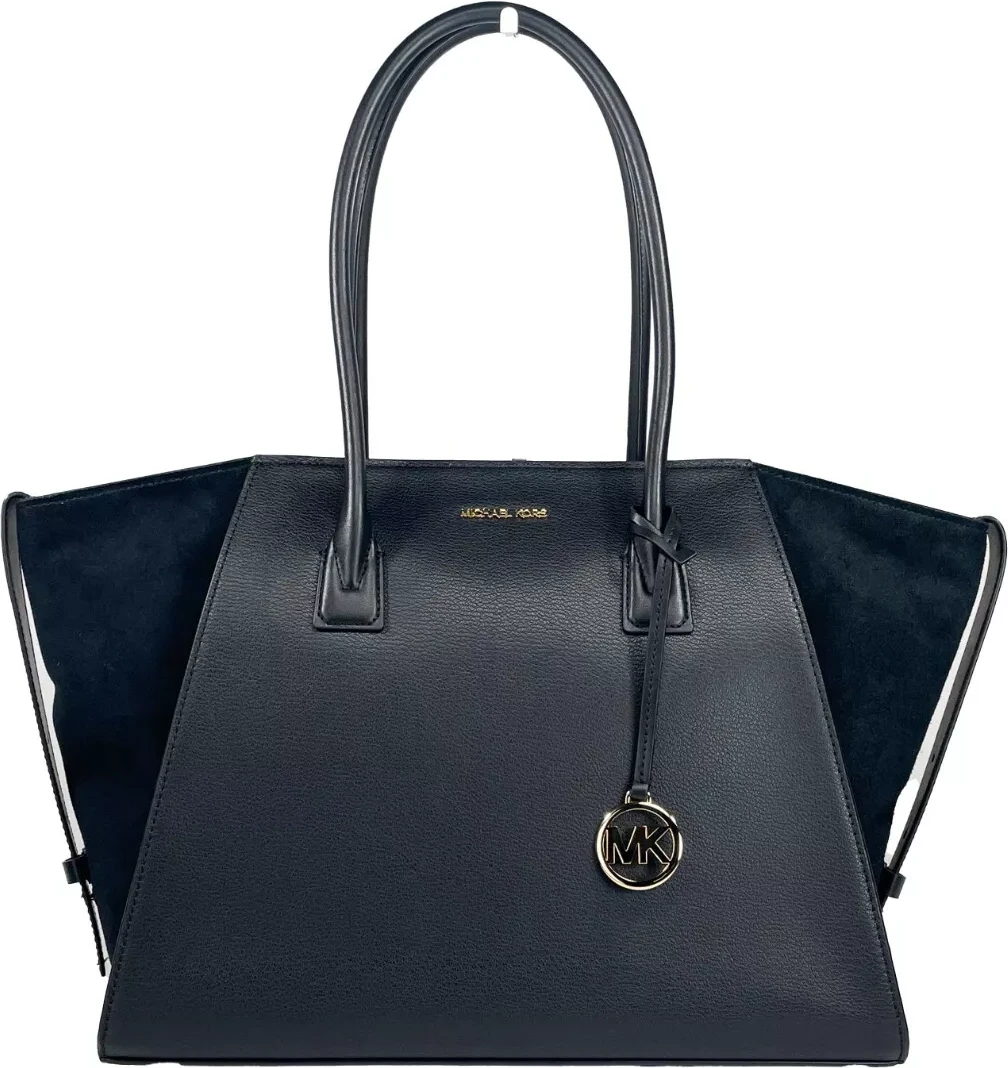 Сумка-саквояж Michael Kors из замши и кожи с верхним клапаном на молнии