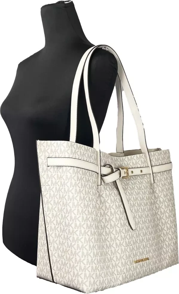 Сумка-тоут Michael Kors Emilia Large Signature PVC Tote Bag Purse