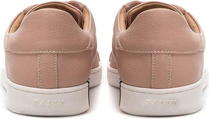 Розовые кожаные кроссовки Bally