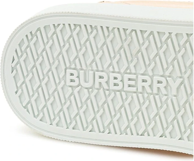 Кроссовки Burberry из розовой кожи