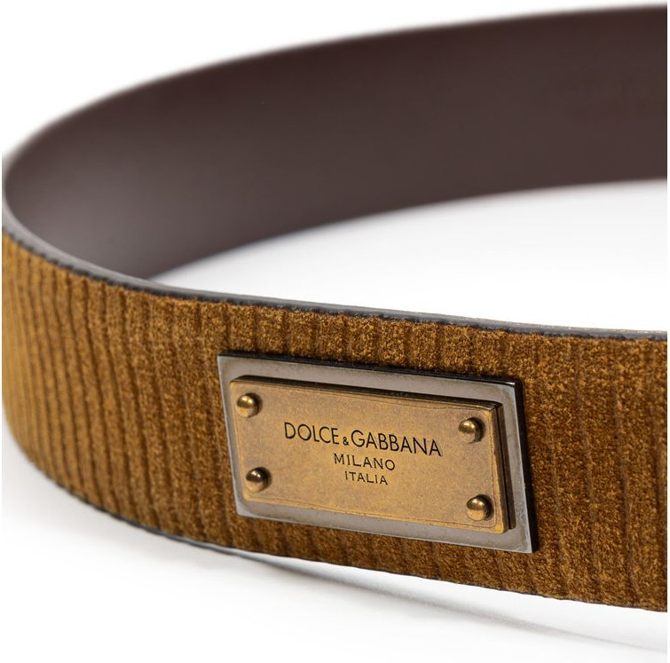 Ремень Dolce & Gabbana Бархатный с логотипом