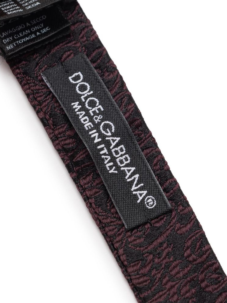Галстук-бабочка Dolce & Gabbana Черный шелк
