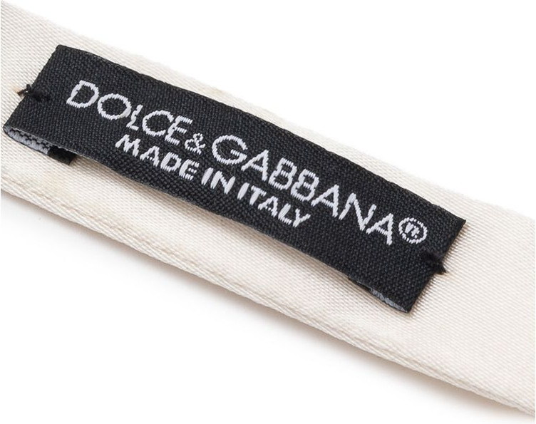 Галстук-бабочка Dolce & Gabbana Белый Шелк Bowty