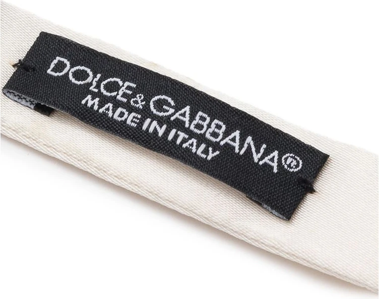 Галстук-бабочка Dolce & Gabbana Белый Шелк Bowty