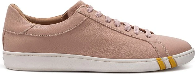 Розовые низкие кроссовки Bally из ткани и кожи