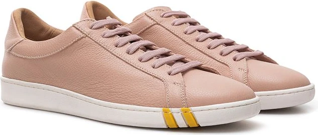Розовые низкие кроссовки Bally из ткани и кожи