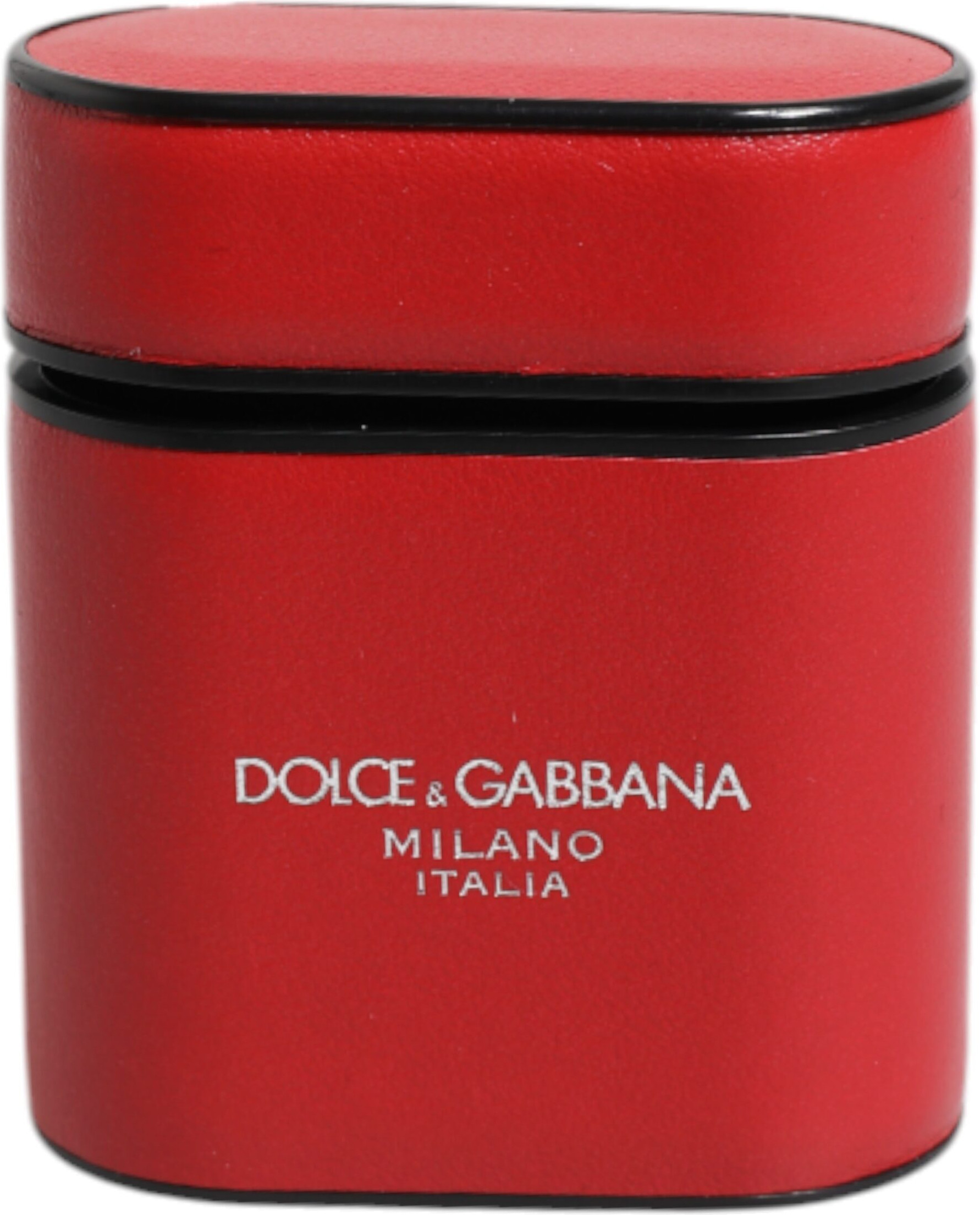 Флип-чехол Dolce & Gabbana из красной телячьей кожи с принтом логотипа для Airpods