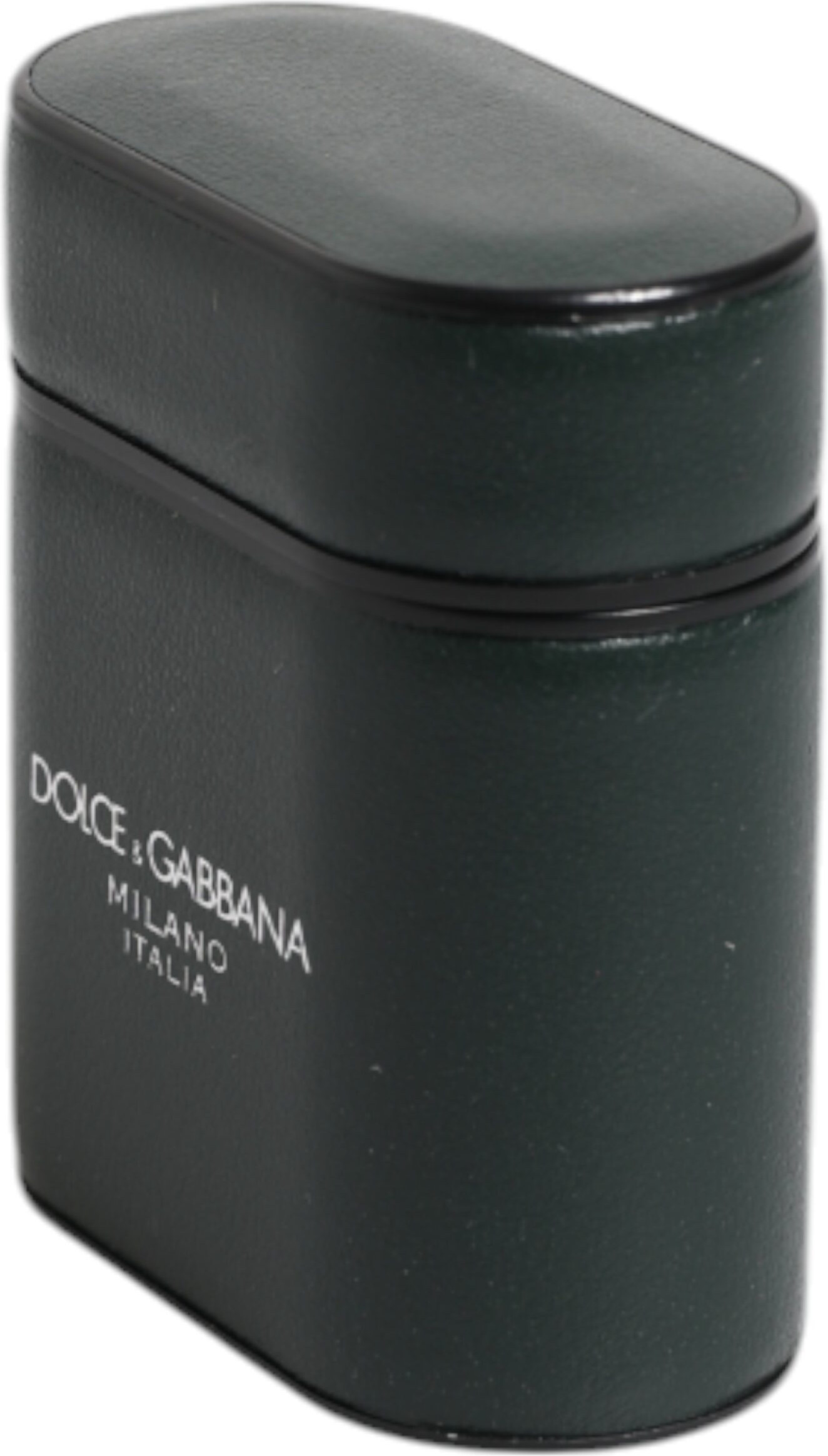 Чехол-книжка Dolce & Gabbana из черной телячьей кожи с принтом логотипа для Airpods
