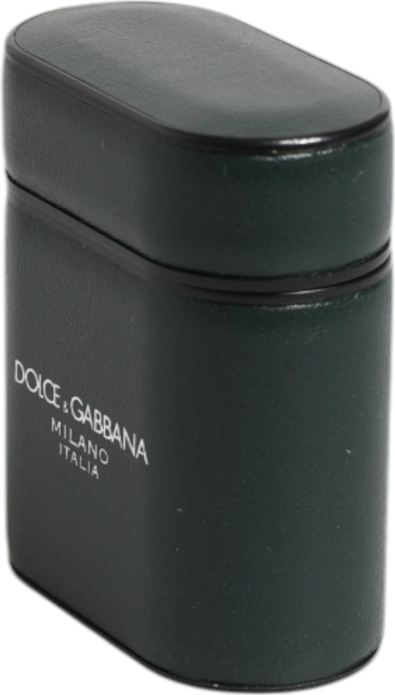 Чехол-книжка Dolce & Gabbana из черной телячьей кожи с принтом логотипа для Airpods