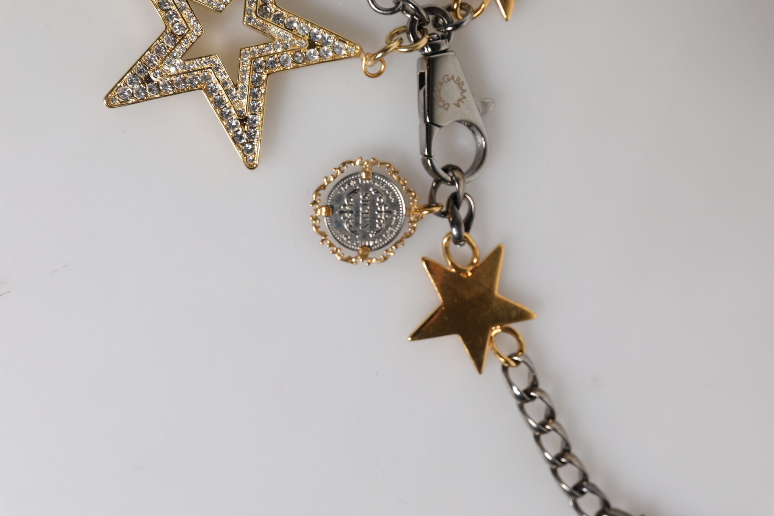 Ремень Dolce & Gabbana Серебряный Золотой Латунный Декорированный Пояс-Цепь