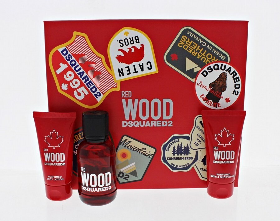 Dsquared2 Ladies Wood Red Pour Femme Gift Set