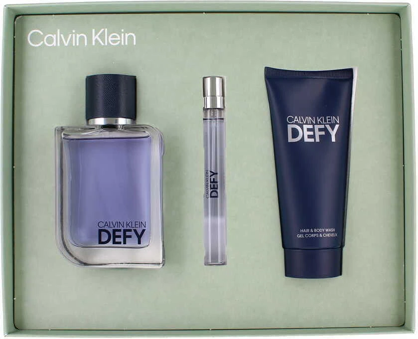 Calvin Klein Defy 3pc Gift Set Fragrances