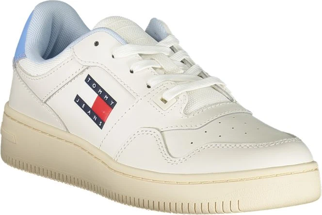 Белые кожаные женские кроссовки Tommy Hilfiger
