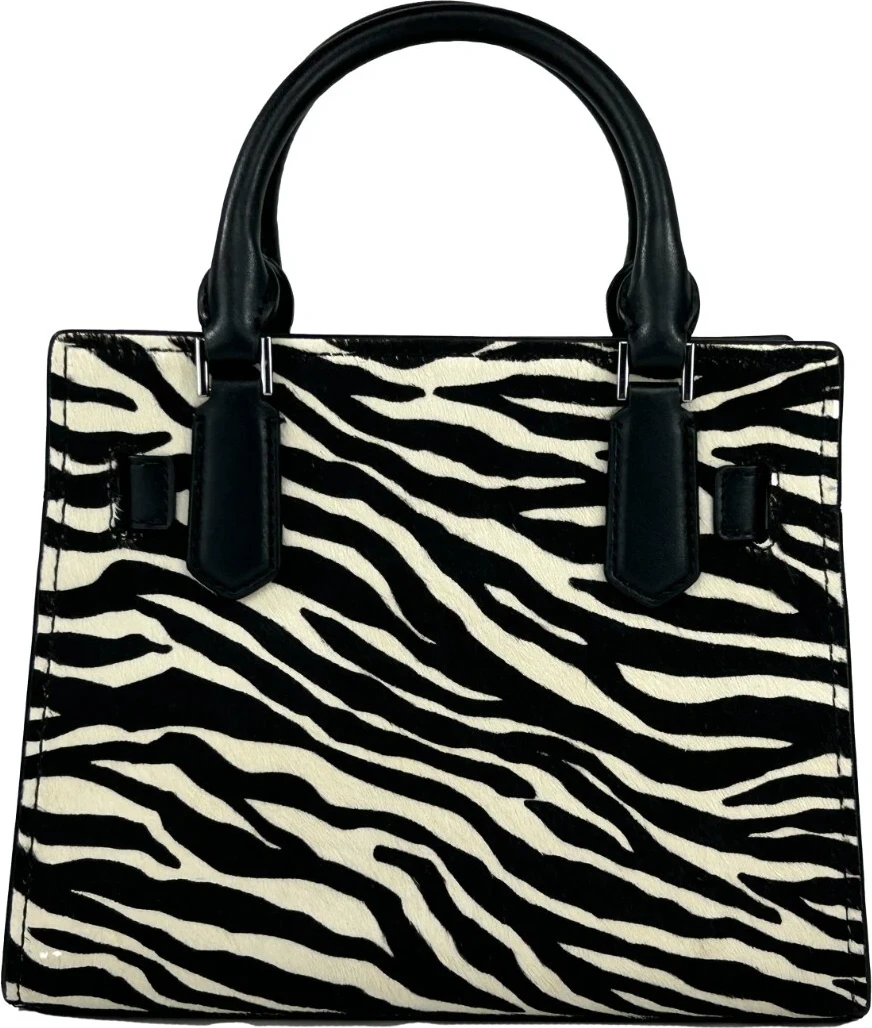 Сумка через плечо Satchel Crossbody Michael Kors Hamilton Small Leather Zebra Print