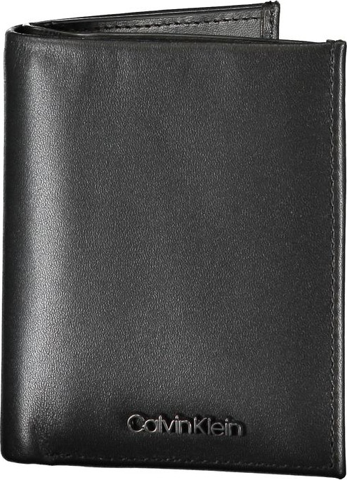 Кошелек Calvin Klein Sleek Black Leather RFID