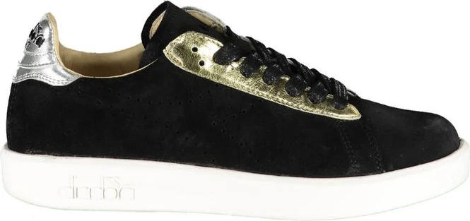 Кроссовки Diadora Черная Кожа Женские Кроссовки