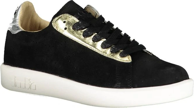 Кроссовки Diadora Черная Кожа Женские Кроссовки