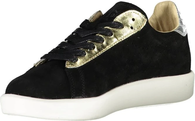 Кроссовки Diadora Черная Кожа Женские Кроссовки