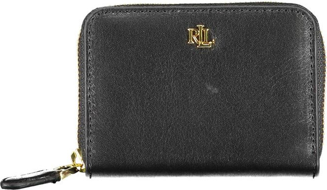Кошелек Ralph Lauren Черный Кожаный Кошелек