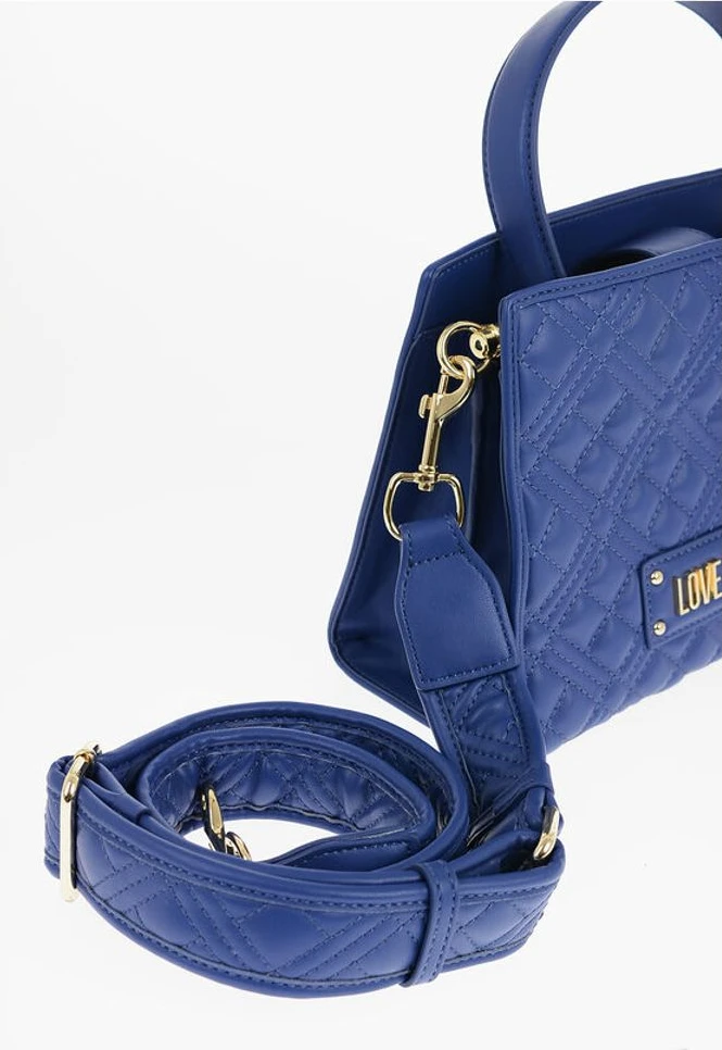 Сумка-тоут Moschino Синяя из Полиэтилена
